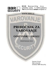 Priročnik za varovanje lokalov